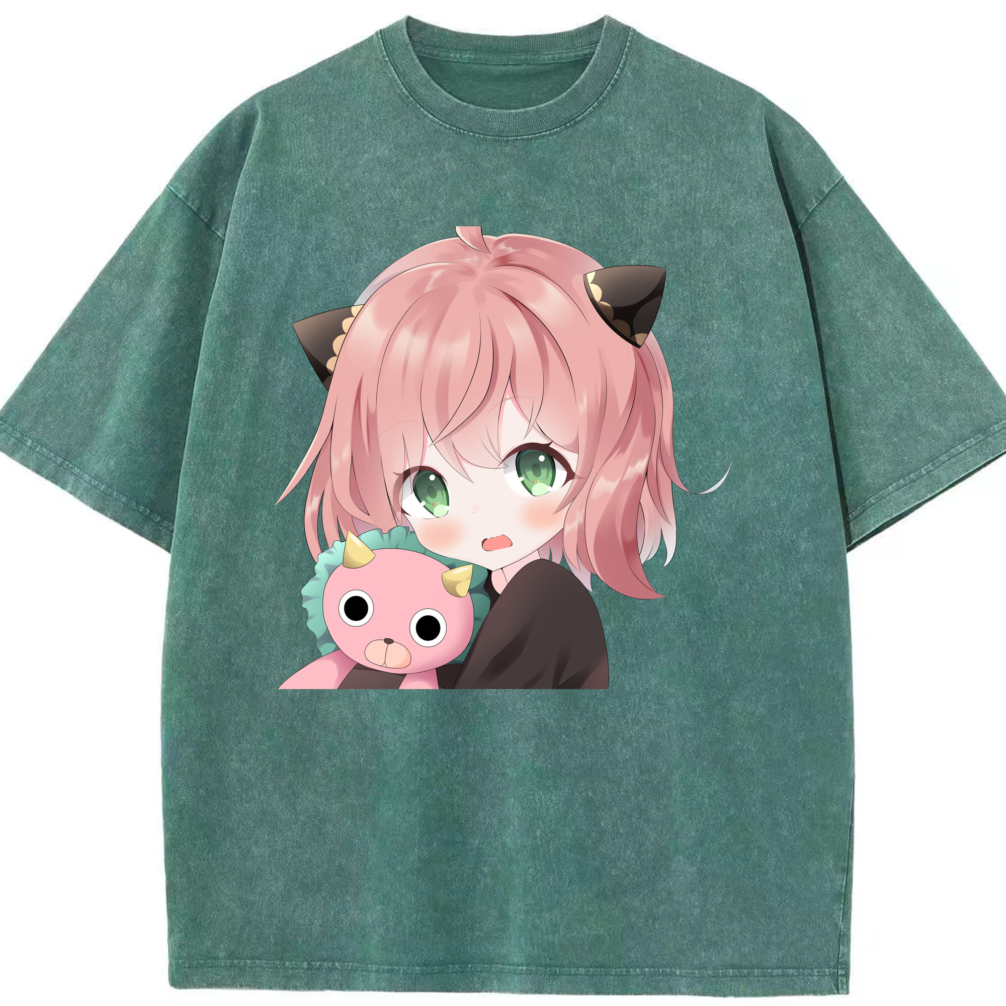 （画像用） SPY×FAMILY间谍家家酒 綿100% ヴィンテージ風 半袖Tシャツ（フロントプリント）